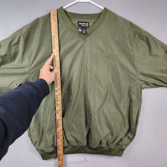 Guide Series V Neck Windbreaker Jacket Adult Large Brown Outdoors Golf Mens M - Picture 4 of 7